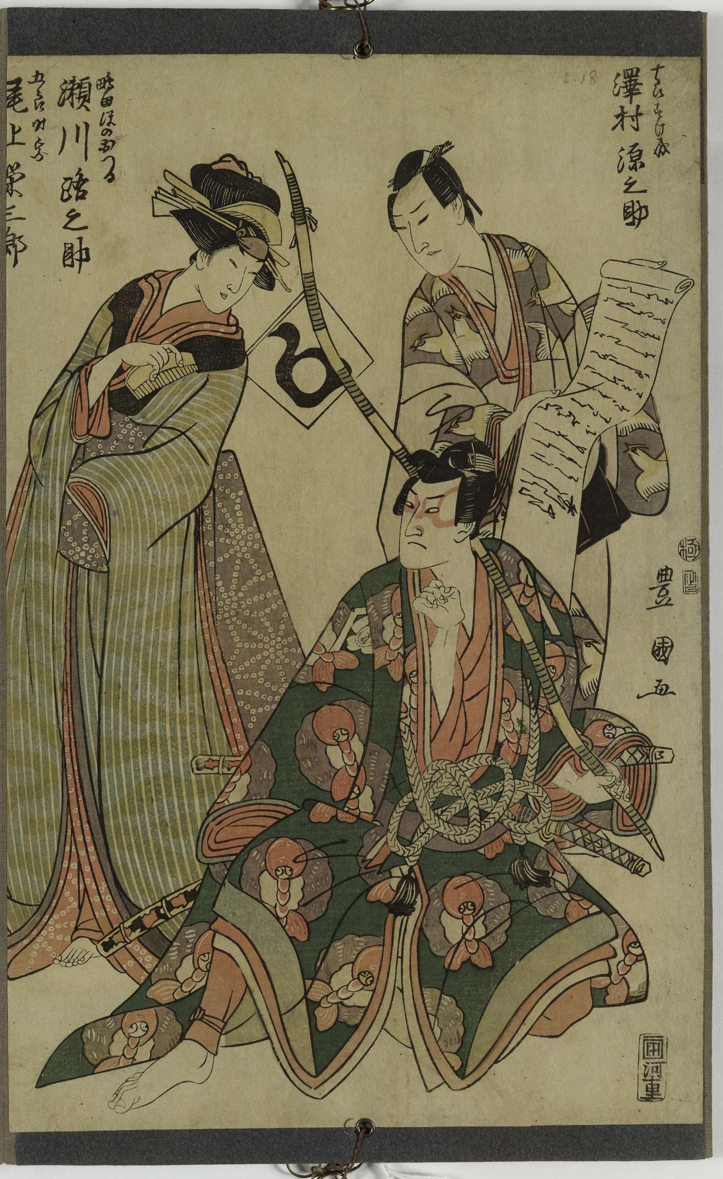 Juuro Sukenari par Sawamura Gennosuke, Otsuru de Shimada par Segawa Michinosuke, Goro Tokimune par Onoe Eizaburo